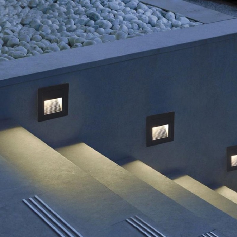 Outdoor Daybed Furniture - Luz LED para Escalones, 15 LED,