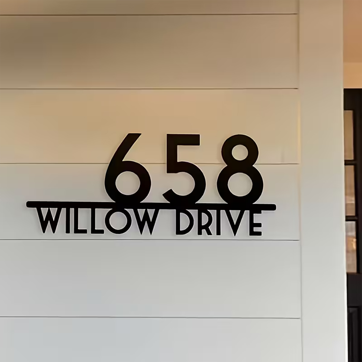 Número de Casa Metálico Modern - Outdoor Furniture Metal reseña y precio